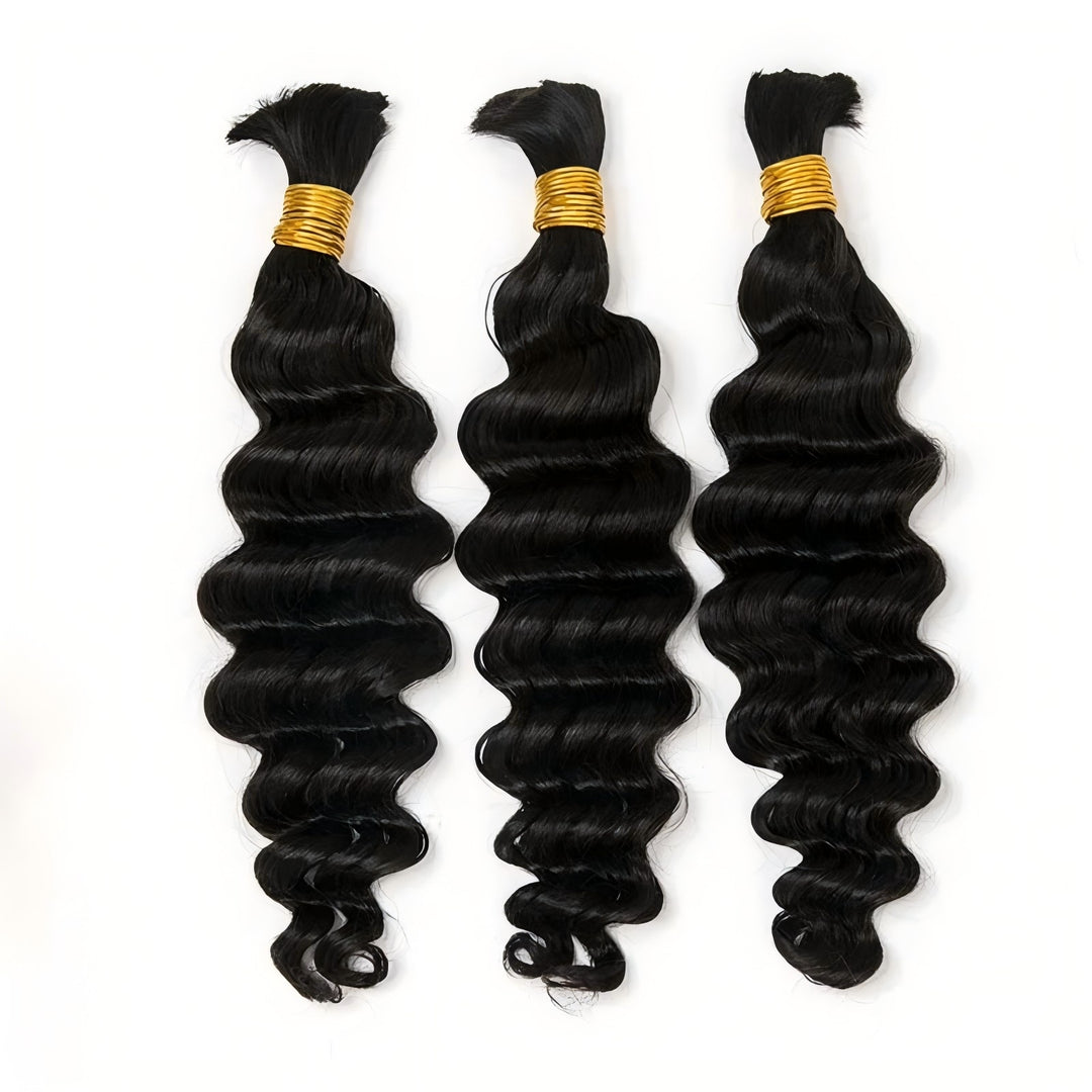 Loose Deep Wave Bulk Human Hair For Braiding