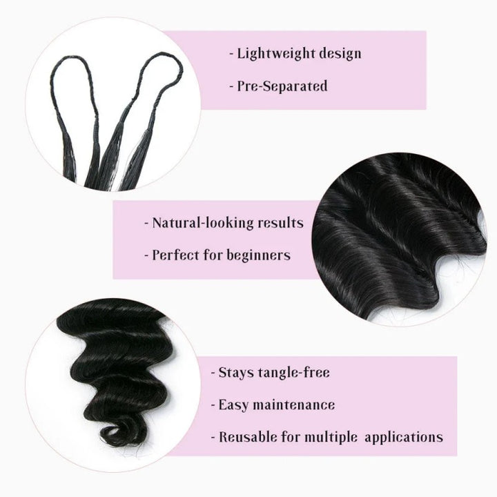 Loose Deep Wave Human Crochet Hair