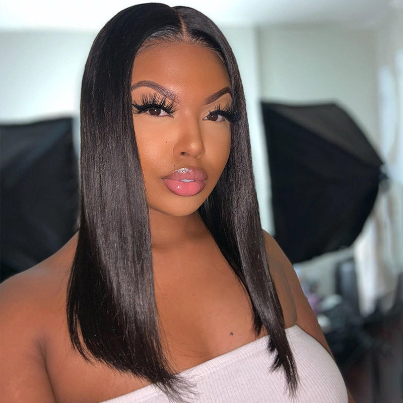 Silky Straight Glueless U Part Wig