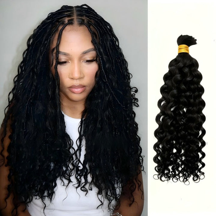 Spanish Curl Bulk Human Hair For Braiding