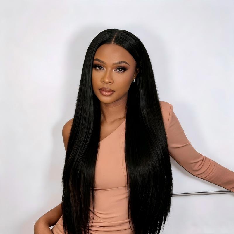 Straight 13x4 HD Lace Natural Black Full Lace Frontal Wig