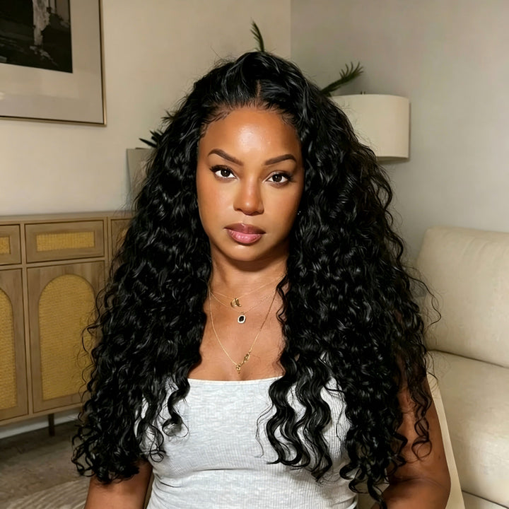 KRN Water Wave Feather Crochet Boho Hair for Braiding