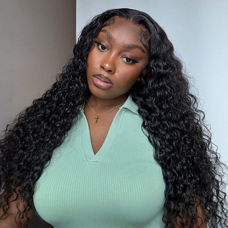 Water Wave Glueless V Part Wig