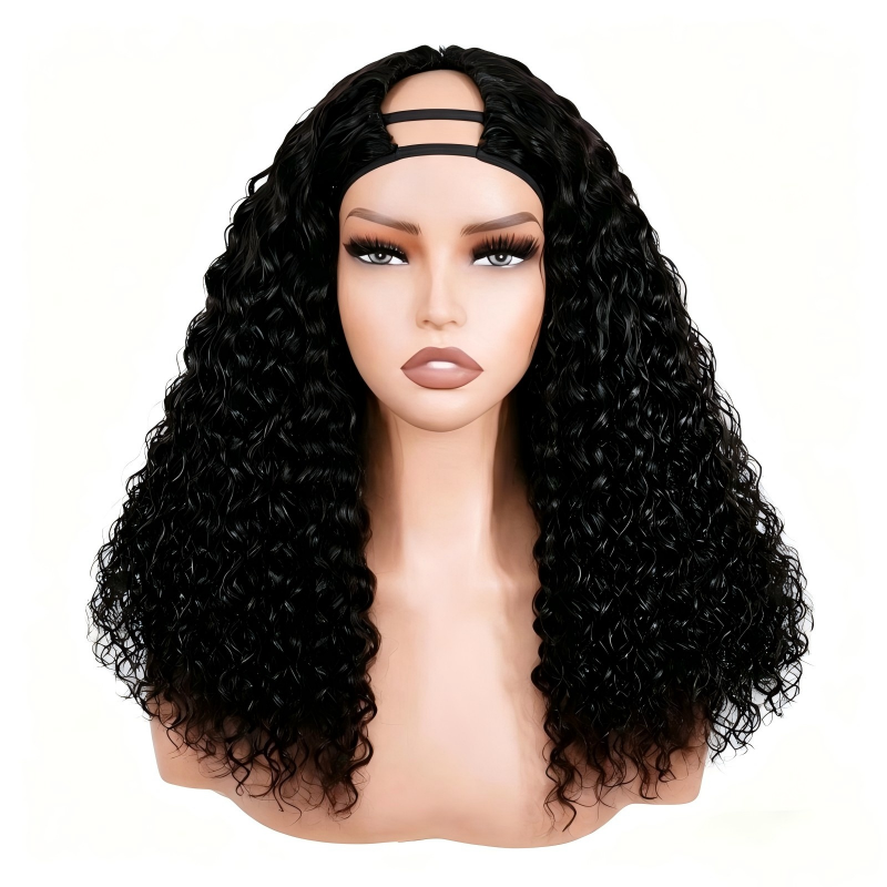 Water Wave Glueless V Part Wig