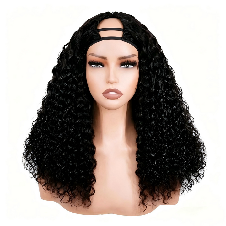 Water Wave Glueless V Part Wig