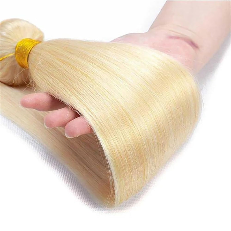 Weft Bundles 613 Straight Human Hair Weaving