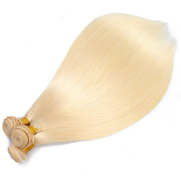 Weft Bundles 613 Straight Human Hair Weaving