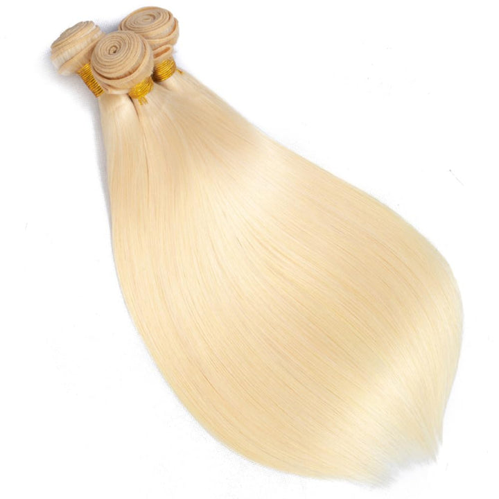 Weft Bundles 613 Straight Human Hair Weaving