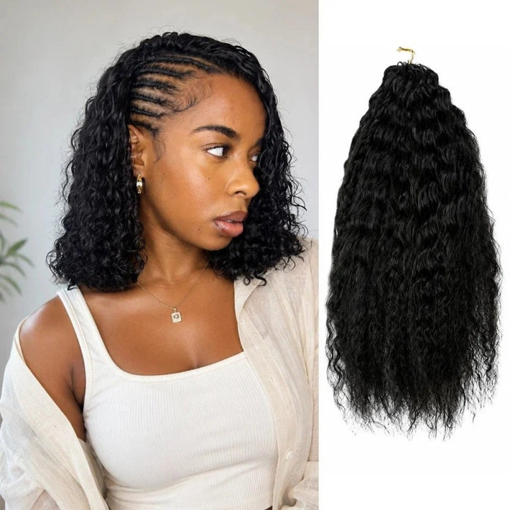 Wet and Wavy Human Crochet Hair