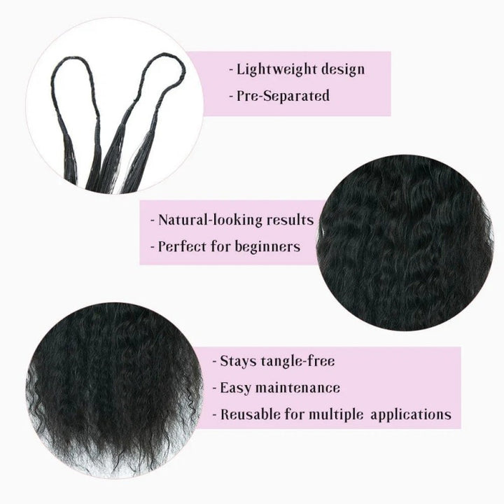 Wet and Wavy Human Crochet Hair