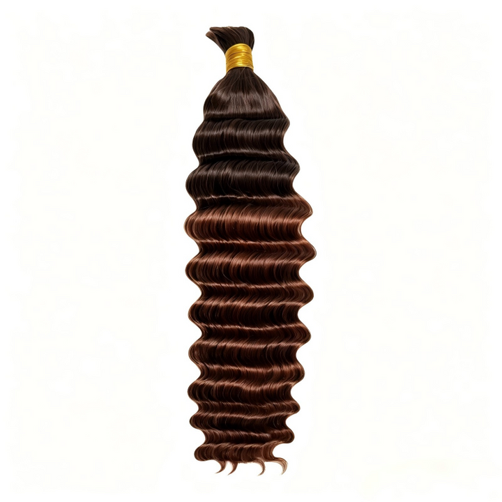 KRN Two-tone Color #4/30 Deep Wave Bulk Human Hair For Braiding