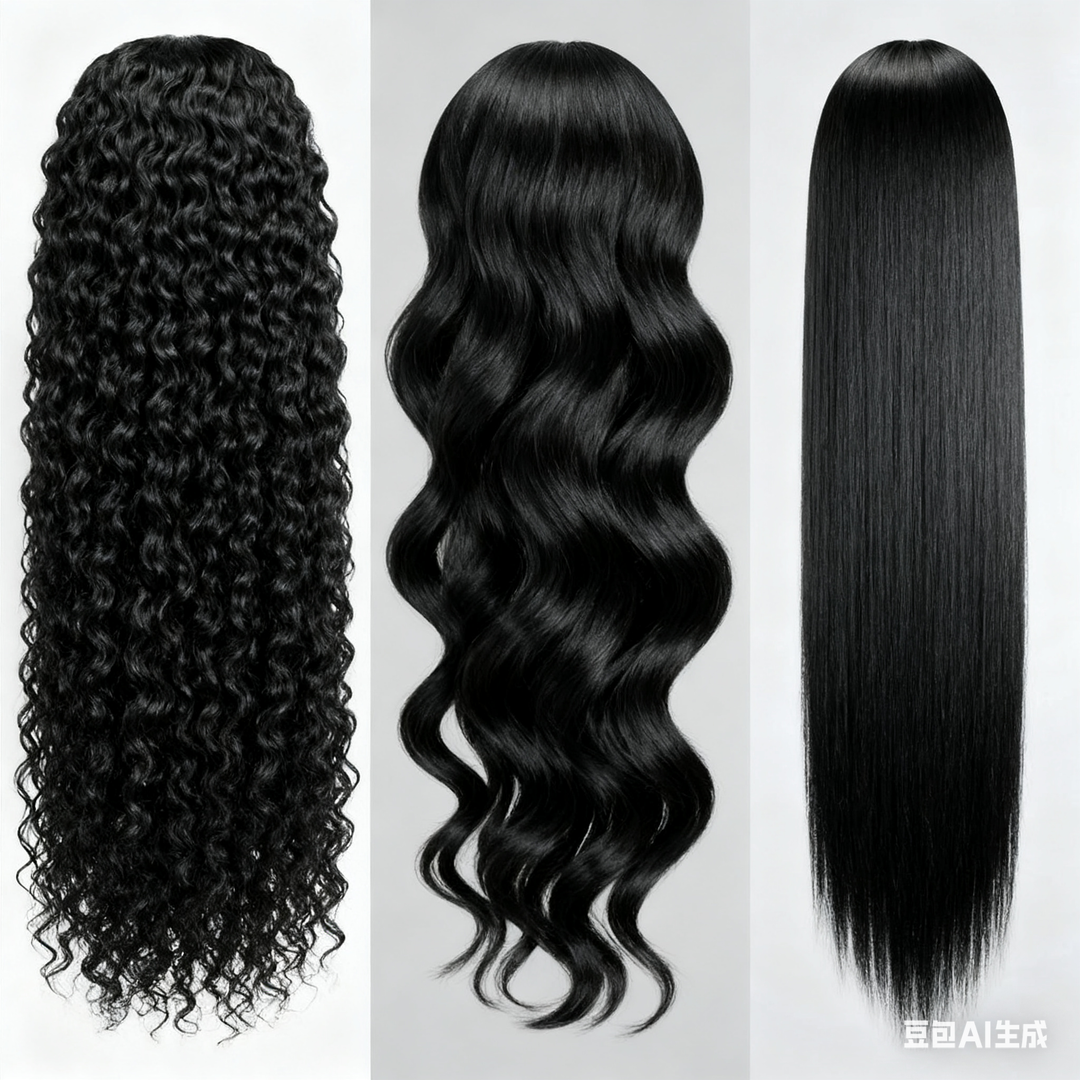 KRN Human Hair Mystery Box with Random Lace Wigs & Cute Jewelry Surprise Gifts