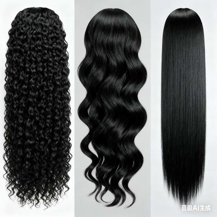 KRN Human Hair Mystery Box with Random Lace Wigs & Cute Jewelry Surprise Gifts