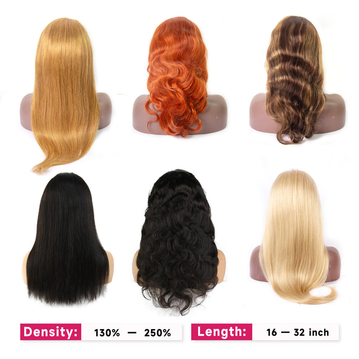 KRN Human Hair Mystery Box with Random Lace Wigs & Cute Jewelry Surprise Gifts